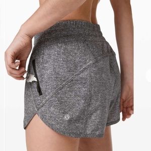 Lululemon Track That Mid-Rise Lined Short 3" Heather Gray